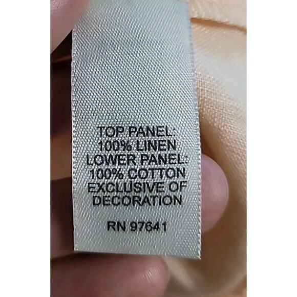 J. Jill Women’s Medium Peach Crochet Cropped Open Cardigan Sweater EUC - Picture 7 of 8